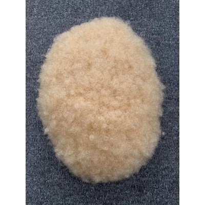 Kinky afro blonde color full lace Toupee