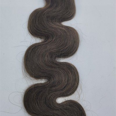 16inch body wave medium brown DOUBLE DRAWN Chinese REMY human hair weft BUNDLE shinewig