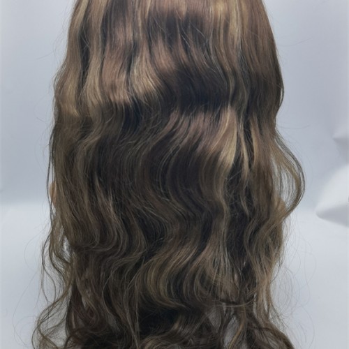 22inch ombre piano body wavy Chinese remy hair full lace wig