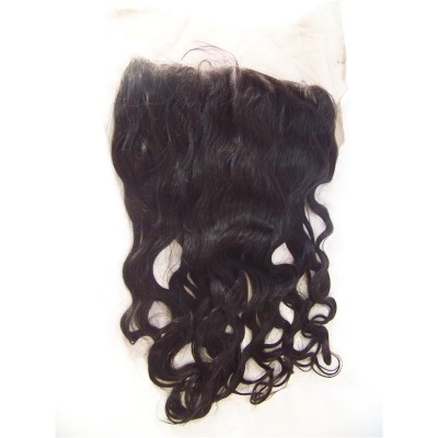 16inch wavy natural color HD swiss lace frontal