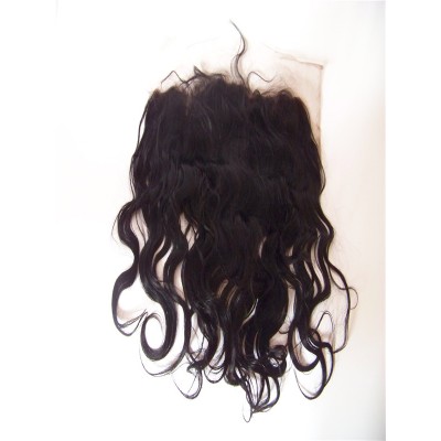 16inch body wave natural color HD swiss lace frontal