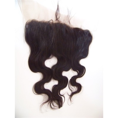 14inch body wave natural color HD swiss lace frontal