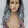 High temperature beautiful color natural wave synthetic lace front wig shinewig