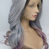 High temperature beautiful color natural wave synthetic lace front wig shinewig