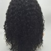 18inch natural color curly Chinese virgin human hair natural lace front  wig