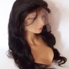 20inch natural color body wave Chinese virgin human hair natural lace front  wig