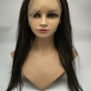 20inch highlights color silk straight Chinese virgin human hair natural lace front  wig