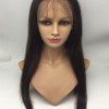 20inch highlights color silk straight Chinese virgin human hair natural lace front  wig