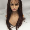 20inch highlights color silk straight Chinese virgin human hair natural lace front  wig