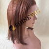 10 inch #30 COLOR  silky straight  Chinese remy human hair BOB 5*5 lace closure wig