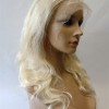 18inch blonde color 60 body wave remy human hair natural lace front  wig from shinewig