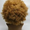 18inch GOLDEN color KINKY AFRO remy human hair natural lace front  wig from shinewig