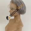 PIXIE style gray white color lace front wig from shinewig