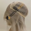 PIXIE style light gray white color lace front wig from shinewig