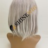 PIXIE style light gray white color lace front wig from shinewig