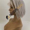 PIXIE style light gray white color lace front wig from shinewig