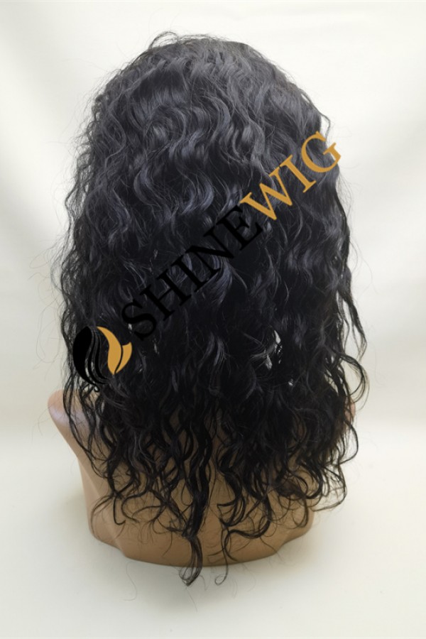 12inch natural color loose wave remy human hair 5 by 5 HD lace closure wig from shinewig