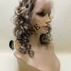 18inch highlight blonde color curly remy human hair natural lace front  wig from shinewig