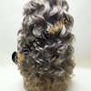 18inch highlight blonde color curly remy human hair natural lace front  wig from shinewig