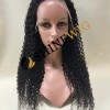 22inch natural color curly remy human hair natural lace frontal  wig from shinewig