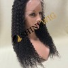 22inch natural color curly remy human hair natural lace frontal  wig from shinewig