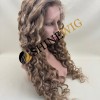 26inch Premium luxury fuller hair ends ombre balayage color wavy HD lace front wig from shinewig