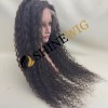 28inch Premium luxury BEST Virgin human hair fuller hair ends highlights color curly HD lace front wig from shinewig