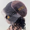 10 inch 1B curly  remy human hair lace front wig from shinewig