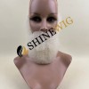 Platinum blonde/ white color  kinky afro full lace beards from shinewig