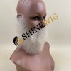 Platinum blonde/ white color  kinky afro full lace beards from shinewig