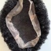 Kinky Afro 1B with white full lace Toupee