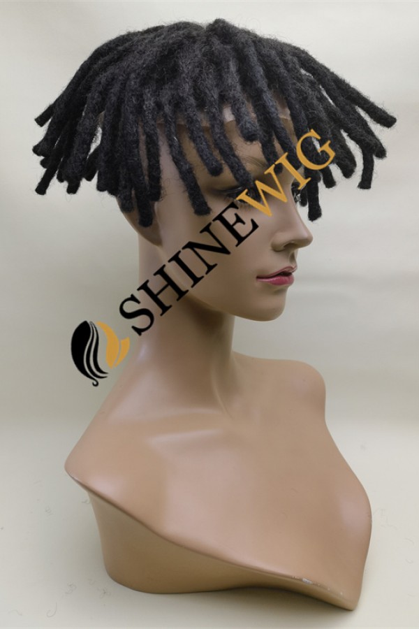 6INCH Natural color dreadlocks braids toupee from shinewig