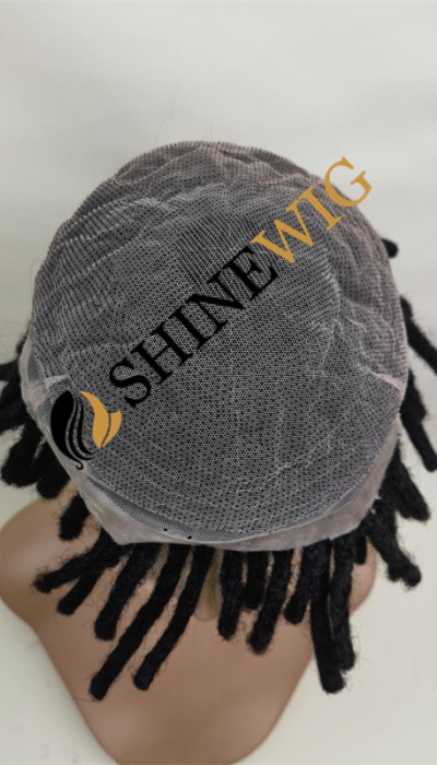 6INCH Natural color dreadlocks braids toupee from shinewig