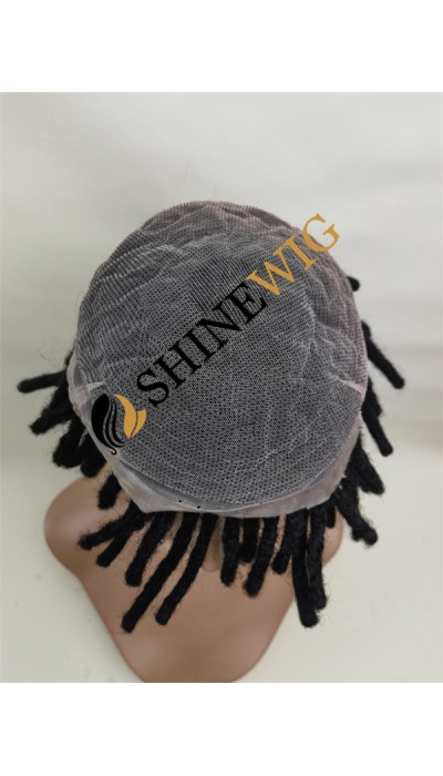 6INCH Natural color dreadlocks braids toupee from shinewig