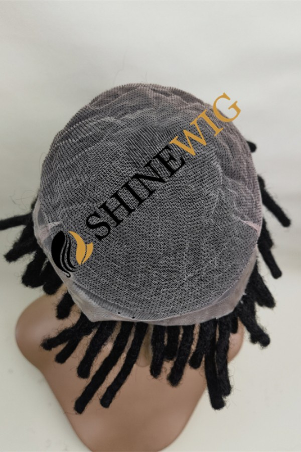 6INCH Natural color dreadlocks braids toupee from shinewig