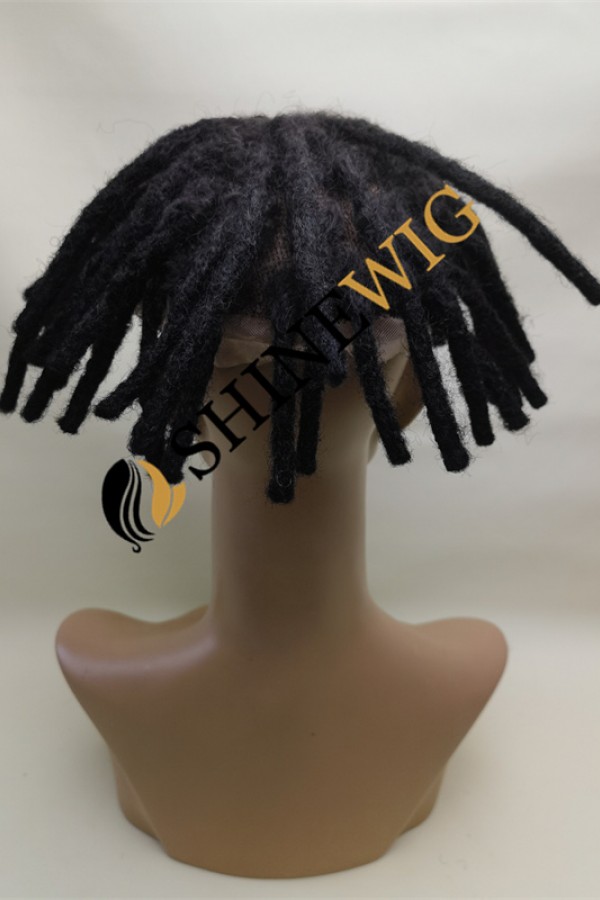 6INCH Natural color dreadlocks braids toupee from shinewig