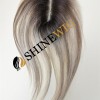 10inch remy human hair blonde color full lace base hair topper from shinewig