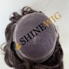 Brown wavy pu and lace  Toupee