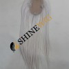 14inch PLATINUM BLONDE straight  virgin human hair silk topper from shinewig