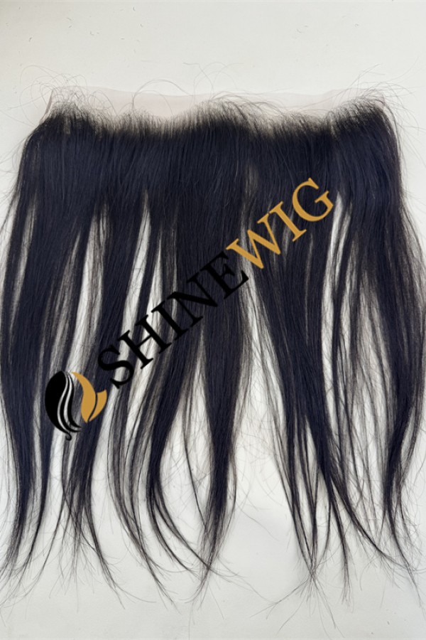 14inch natural color straight  Chinese Remy human hair  lace hairline topper from shinewig