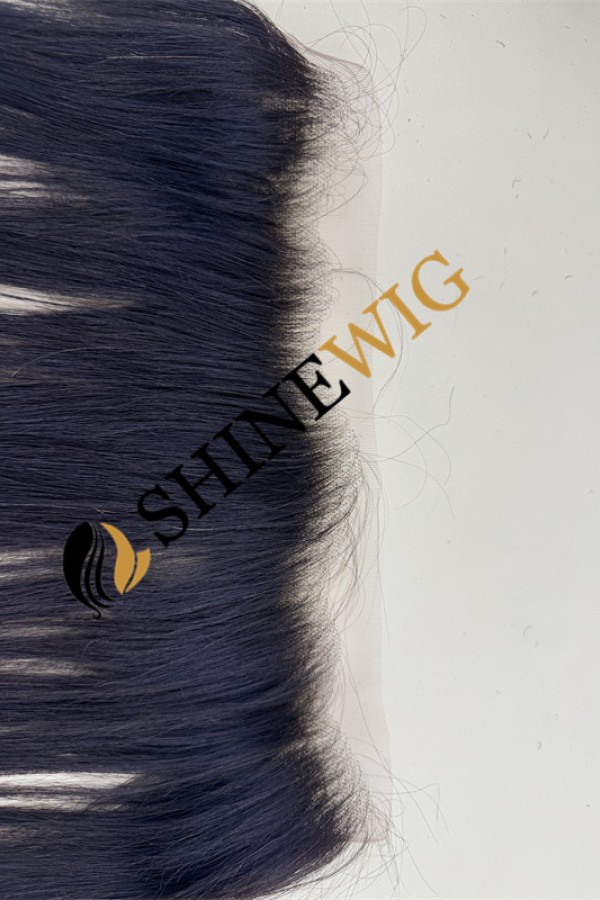 14inch natural color straight  Chinese Remy human hair  lace hairline topper from shinewig
