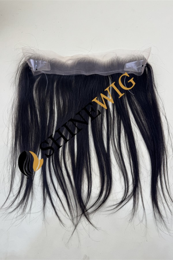 14inch natural color straight  Chinese Remy human hair  lace hairline topper from shinewig