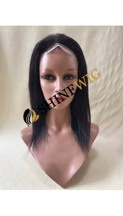 12inch HUMAN HAIR natural straight full lace base hair topper from shinewig