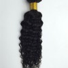 16inch curly natural color Indian virgin human hair weft