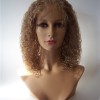 18inch curly Indian vigin hair natural full lace wig