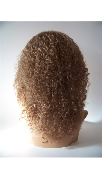 18inch curly Indian vigin hair natural full lace wig