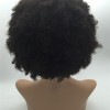 10 inch natural color 1B kinky afro Indian vigin hair full lace wig