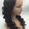 20inch natural color natural hairline beautiful spiral wave Indian remy human hair full lace wig shinewig