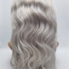 14inch white body wave Chinese remy human hair natural full lace wig