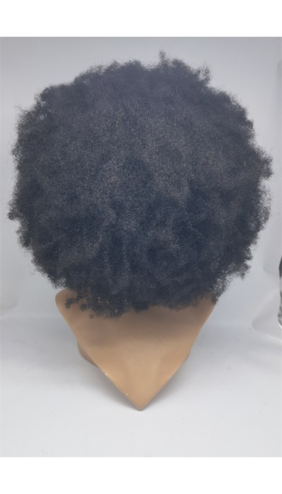 22inch natural color kinky afro Chinese remy hair full lace wig